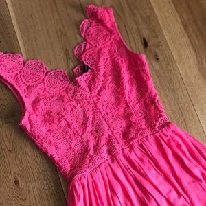 Soieblu Coral Maxi Dress Crochet